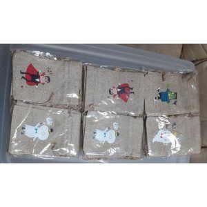 36 pcs Halloween Burlap Goody Treat Bags NEW